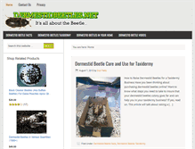 Tablet Screenshot of dermestidbeetles.net
